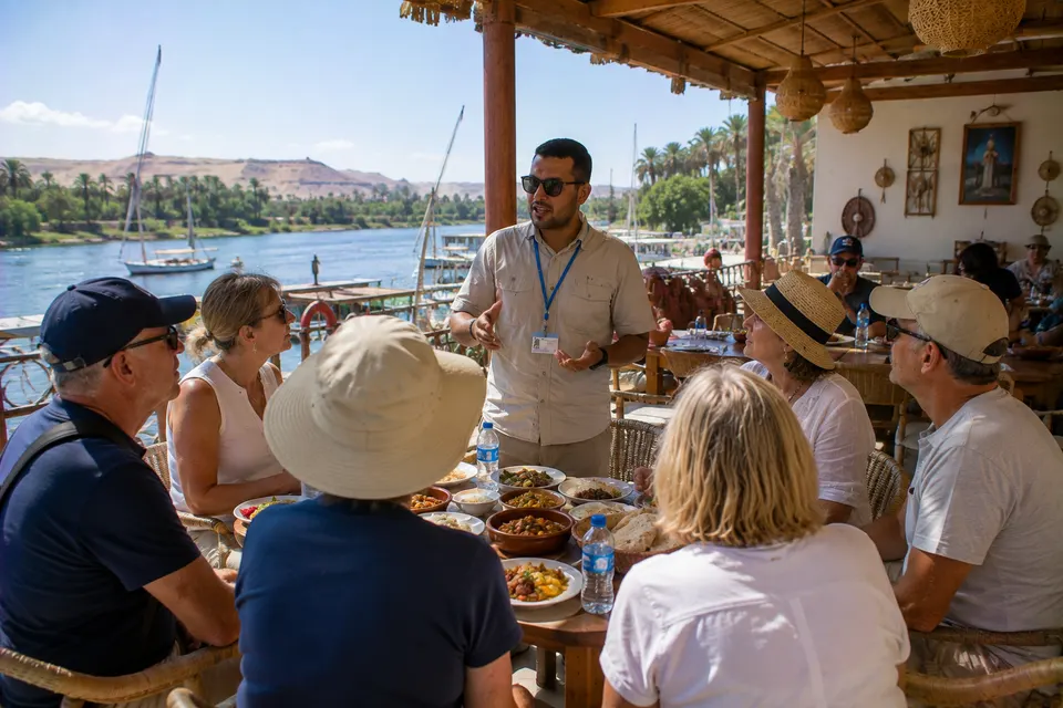 Lunch with a Nile view in Aswan