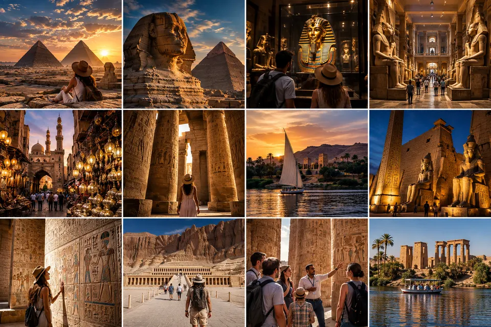 Highlights of Egypt: pyramids, temples, tombs and the Nile