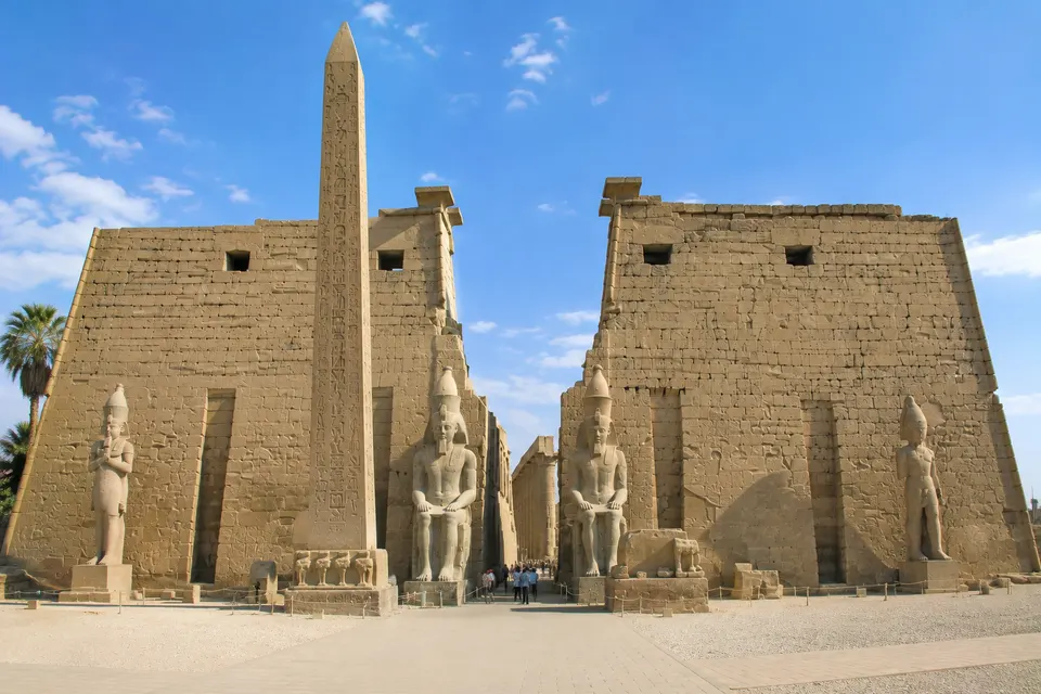 First pylon and obelisk of Luxor Temple